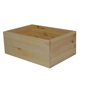 Käsittelemätön puulaatikko Hyllylaatikko