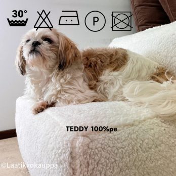 Koiran portaat - teddykangas valkoinen